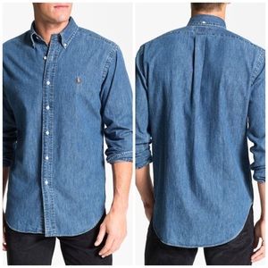 POLO RALPH LAUREN Men’s Classic Fit Denim  Shirt